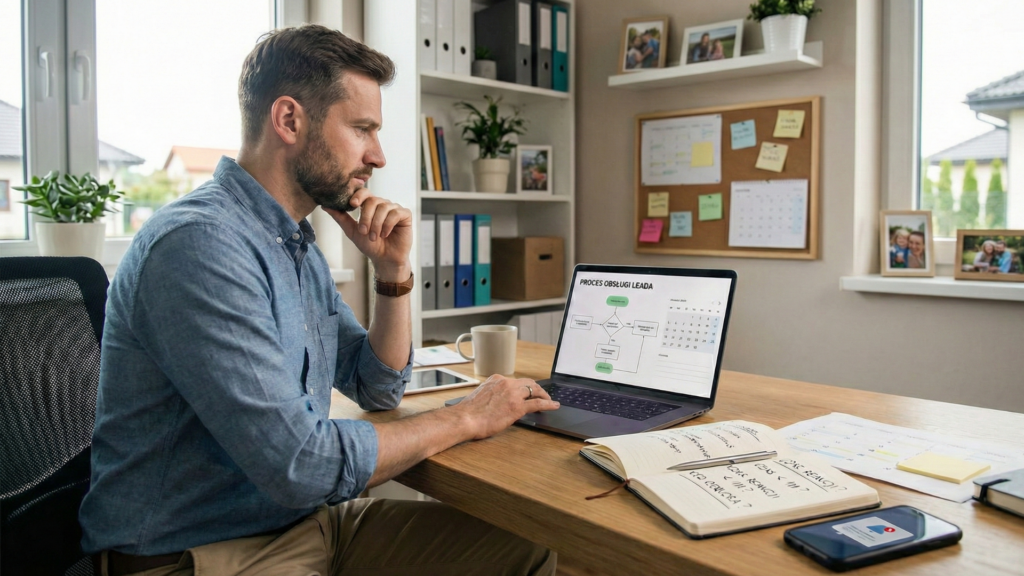 biuro, właściciel firmy, generowanie leadów